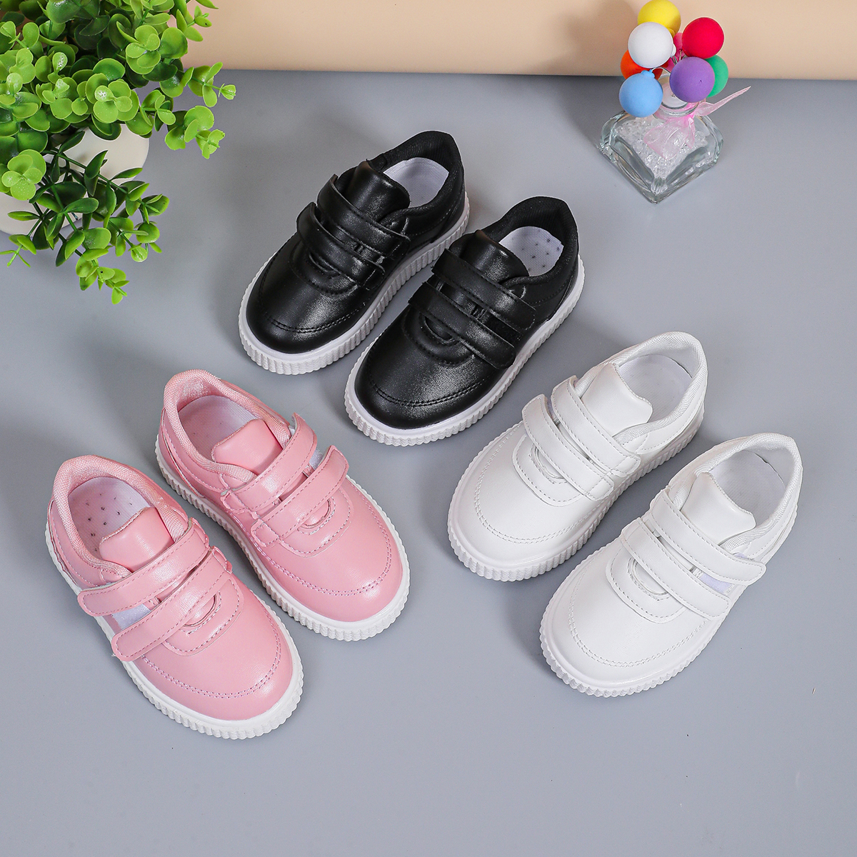 Spring and Autumn Single Shoes Baby Shoes White Soft soled Walking Shoes0-3Young boys’ shoes Children’s leather shoes Small white shoes